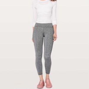 Lululemon Women’s Train Times 7/8 Pant // Size 4 // Heathered Black